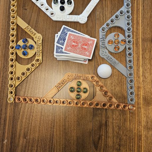 Free STL file Jokers Marbles Game Board ♟ ・3D printing template to