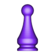 Ensamblaje ajedrez - peón-1.STL CHESS PIECES SET X 6 PIECES PAWN BISHOP ROOK KING QUEEN KNIGHT KNIGHT BOARD SET