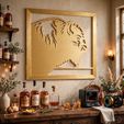 pla_bison_wall_art.jpg Bison STL Bundle, Buffalo Printable File, Western Wall Art, Farmhouse Decor, Rustic Bison Design, CNC 