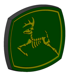 John-Deere-Skull-1.png Файл STL Логотип в виде скелета John Deere・Идея 3D-печати для скачивания