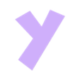 Y.stl Letters and Numbers DRAGON BALL Z | Logo