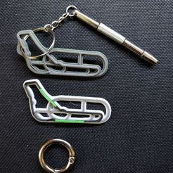 keychains.jpg 3D file Autodromo di Monza Keychain & Wall Art・3D printing model to download