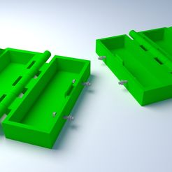 Image.jpg STL file Strong Bolted PIP Storage Box Container・3D printable model to download