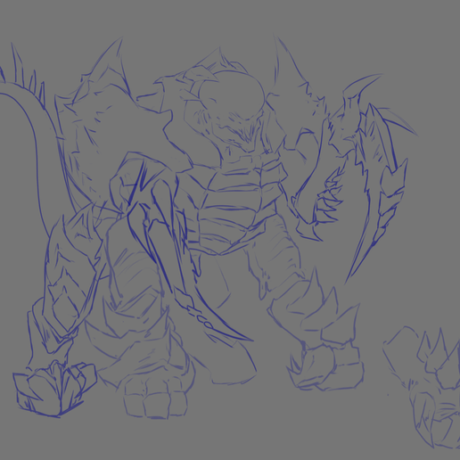 Tyrant-Guard-Concept-Sketch.png Space Bugs of Death Terrornid Guard