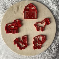 IMG-7495.jpg Fichier STL Ferme d'animaux mignons avec maison - emporte-pièce・Modèle pour impression 3D à télécharger