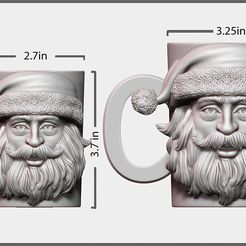 02.jpg Santa Claus Face Mug