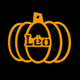 Léo.png Personalised Pumpkin Decoration for Top 2000 French First Names