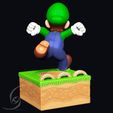 6.jpg Luigi STL 3D print figure