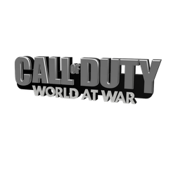 5.png STL file 3D MULTICOLOR LOGO/SIGN - CALL OF DUTY: World at War・Model to download and 3D print
