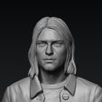 04.jpg Kurt Cobain portrait sculpture 3D print model