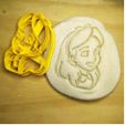 6.jpg Alice in Wonderland face - Alice in Wonderland - cookie cutter - theme party - dough and clay cutter - 8cm