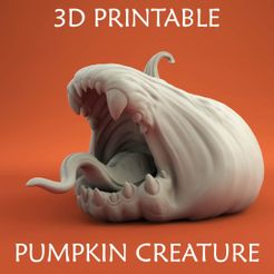 PUMPKIN_CREATURE_THUMB.jpg STL-Datei 3D DRUCKBARE SCHREIENDE KÜRBIS KREATUR・Design für 3D-Drucker zum herunterladen
