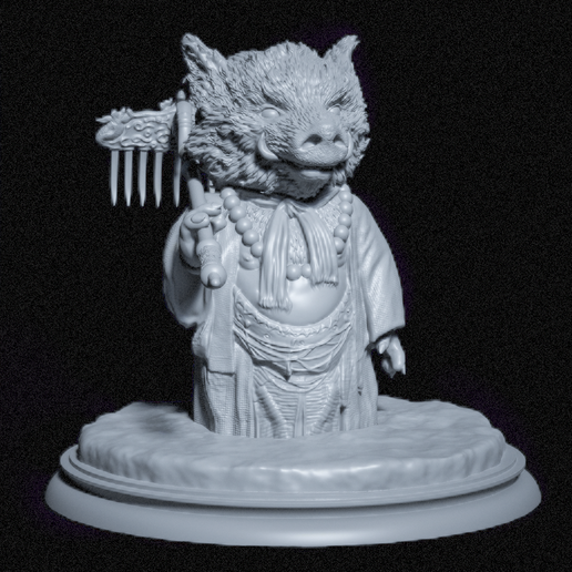 👾 Black Myth Wukong 黑神話:悟空 Zhu Bajie 豬八戒 Statue