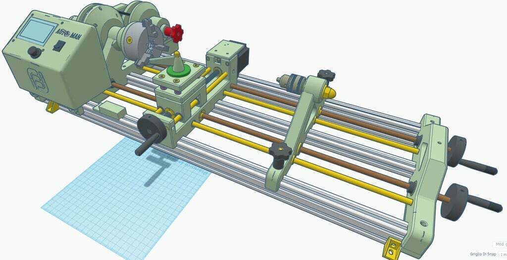 1.jpg STL file CNC Lathe 450mm "Iron worm"・3D printable model to download, francescangelif