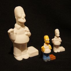 DSC04279_display_large.jpg Free STL file Homer Simpson・3D printing template to download