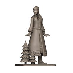 Yakut-girl-JPG1.jpg STL file Yakut girl・3D printer design to download