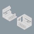 Low-poly-isometric-view-of-kitchenette-in-studio-house-monochrome.jpg Low poly isometric view of kitchenette in studio house CG model