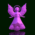Angel-V.png Polygonal Angel - Celestial Elegance for Hanging III