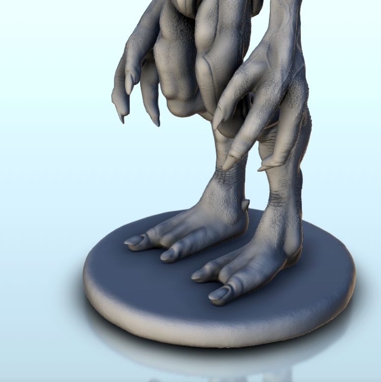 STL file Alien with big hands and feets 2 - Sci-Fi Science-Fiction 40k ...
