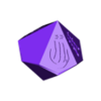 DiceW5Ed_GlassWalkers_Rage.stl Crystal Takers" dice for furros role-playing game.