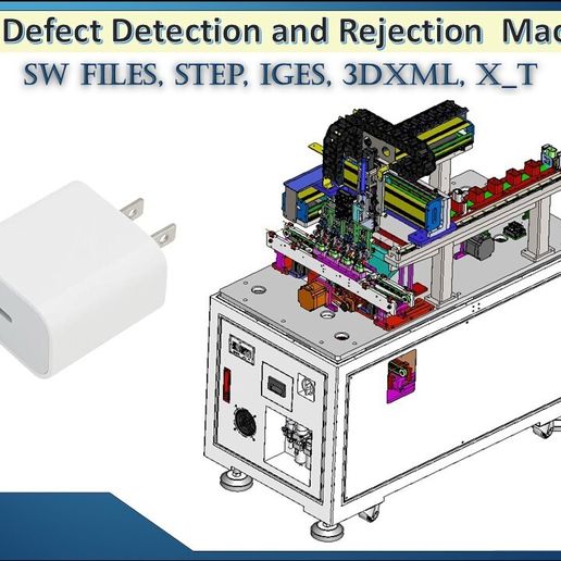 🔌 Automatic Plug Defect Detection and Rejection Machine 3D CAD Model ...