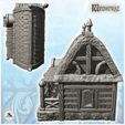 4.jpg Medieval house with large awning on platform and access staircase (15) - Medieval Gothic Feudal Old Archaic Saga 28mm 15mm RPG