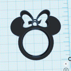 STL file Minnie Mouse keychain・3D printer design to download・Cults