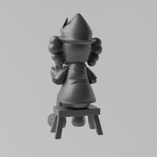 🎨 Kaws X Pinocchio Seated・ STL File for ・Cults