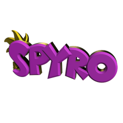 1.png STL file 3D MULTICOLOR LOGO/SIGN - Spyro・3D printer design to download