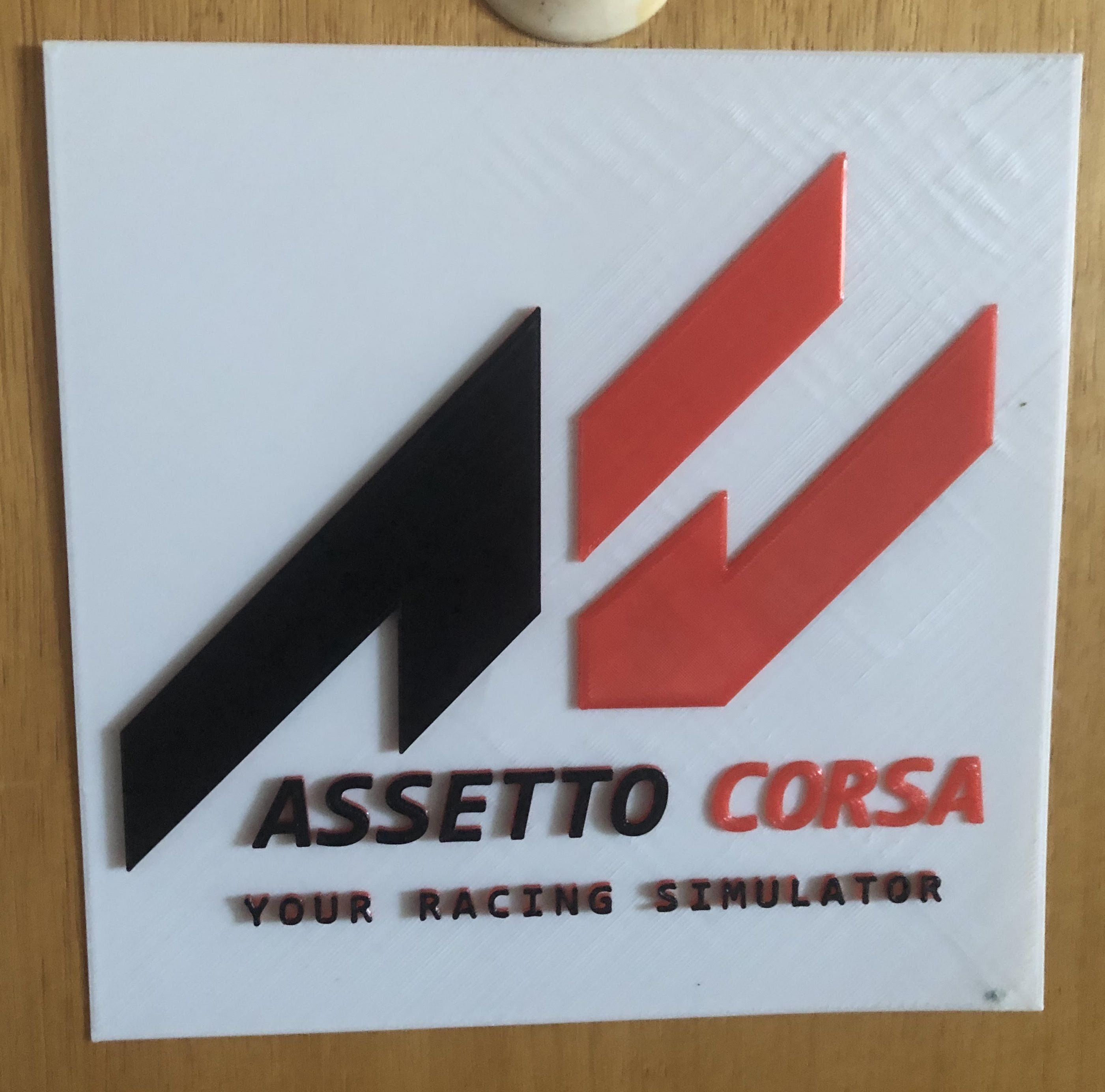 Download STL file Assetto Corsa Logo/ Emblem • Design to 3D print ・ Cults