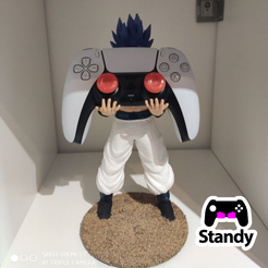 3.png Fichier OBJ Support pour contrôleur PS4/PS5 gogeta・Plan pour imprimante 3D à télécharger