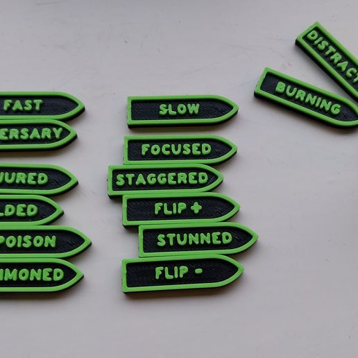 ♟ malifaux condition tokens・ STL File for 3D printing・Cults