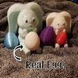 Easter-Bunny-Pic2.png Easter Bunny Rabbit with Egg that Opens or Fits Real Eggs