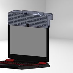 Laptop2.jpg Download STL file 15" laptop screen mount • 3D printer model, Schtroumpf8