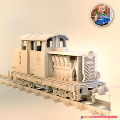 201.jpg STL-Datei Diesel-02 locomotive - ERS and others compatibile, FDM 3D printable・3D-druckbare Vorlage zum herunterladen