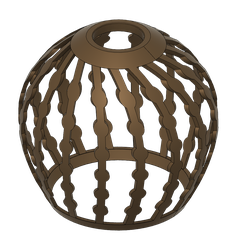 Lampadario-Tondo-a-Cerchi-v2.png Download STL file Suspension Chandelier with circles • 3D print object, Upcrid