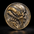 1cc33f5e-2907-4a1e-a6aa-828bdd79f856.png Modelo de impressão 3D da moeda de prata em alto-relevo Bone Demon