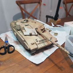 1/72 Reactive Armour and small details Challenger 1 tank Op Granby (Gulf War) for 1/72 Revell Kit