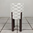 Planter-Hexagon-Patter-3d-Legs-No-PLant.jpg STL file Planter Hexagon Pattern Wooden Legs・3D printer design to download
