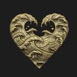 haaaq.jpg Heart printing ready jewelry casting CNC milling artisan waves