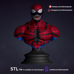 DQ_Spider-Carnage_v01_01.png Fichier 3D Spiderman fanart / Spider Carnage・Objet imprimable en 3D à télécharger