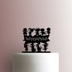 JB_Rugrats-Happy-Birthday-225-B240-Cake-Topper.jpg Archivo STL TOPPER HAPPY BIRTHDAY RUGRATS・Modelo para descargar y imprimir en 3D