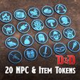 npc-and-item-tokens-cults.jpg DnD NPC and Item Token Set of 20