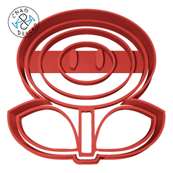 Mario-Fire-Flower-6cm-2pc.png STL file Fire Flower - Mario Bros. - Cookie Cutter - Fondant - Polymer Clay・3D printer design to download, Cambeiro