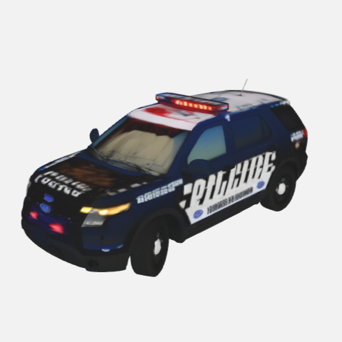Police Patrol Car Display Model