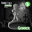 Frame-10.png 🏴‍☠️Gonner By Daddy, I'm a Zombie - CHARACTER SCULPTURE 3D STL (KEYCHAIN) 🧟‍♂️