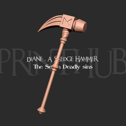 1.png Diane - A Sledge Hammer 3D print model