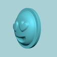 3.png Emoji 01 Ojos de Corazón - Moldeado Arreglo Espuma EVA Artesanía