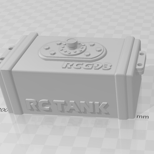 tank rc 1/10 electro box - 3D model önizlemesi