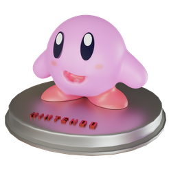 1.png STL file Kirby Nintendo Decoration・3D print model to download